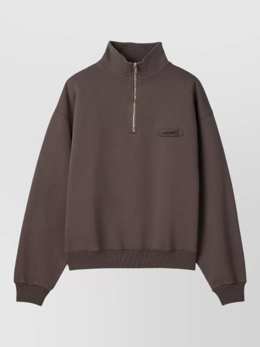 Jacquemus cotton half-zip sweatshirt