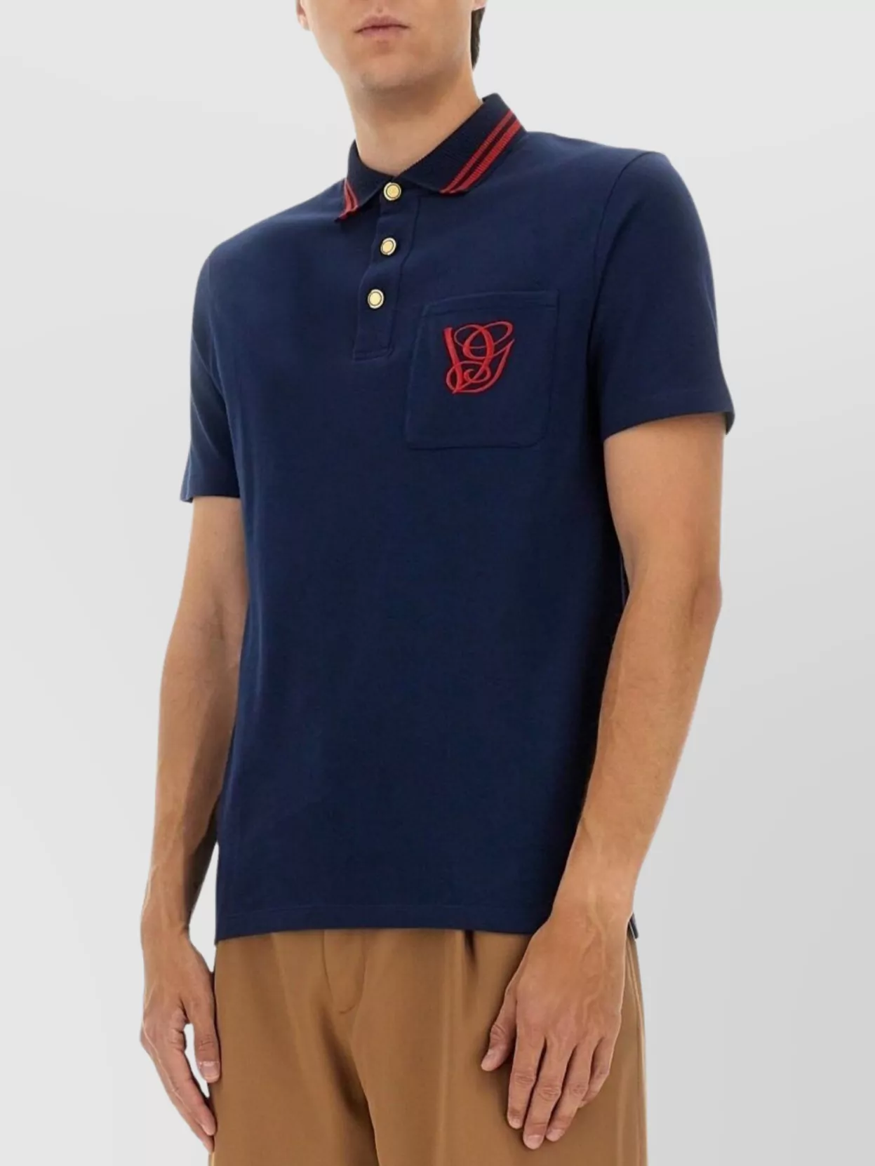 Valentino Polo Shirt Featuring Vg Embroidery