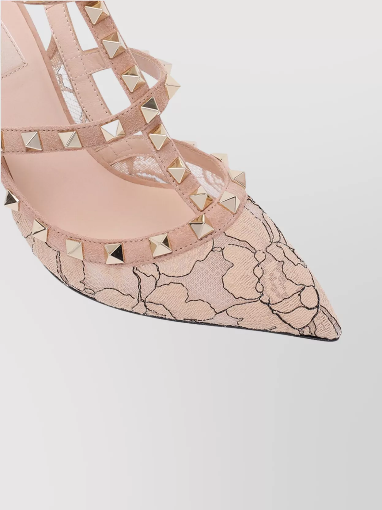 Valentino Chic Animal Print Floral Studded Pumps In Multi