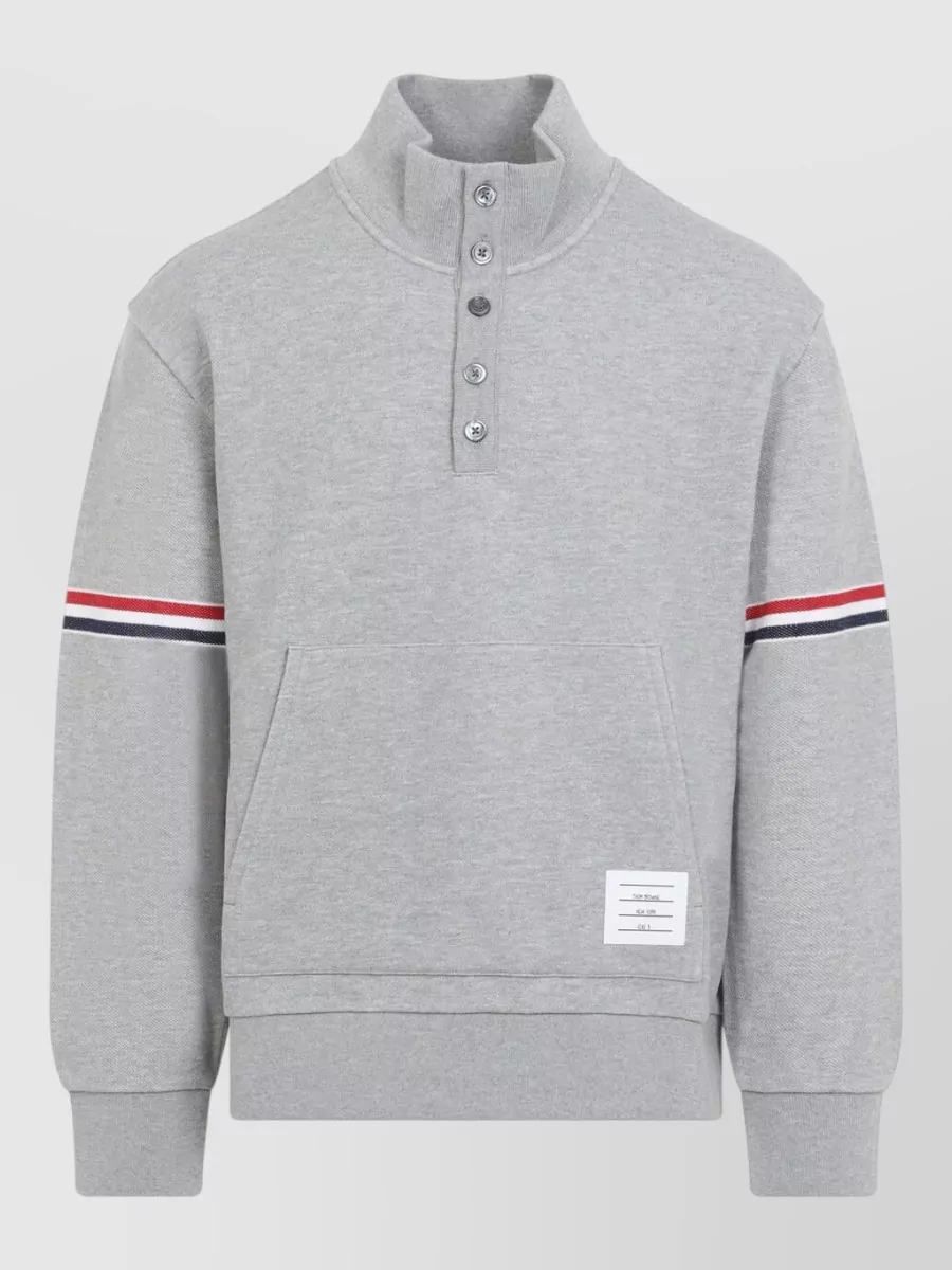 Thom Browne Cotton Funnel Neck Pullover