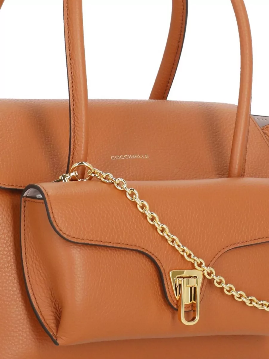 Coccinelle Leather Shoulder Tote Bag