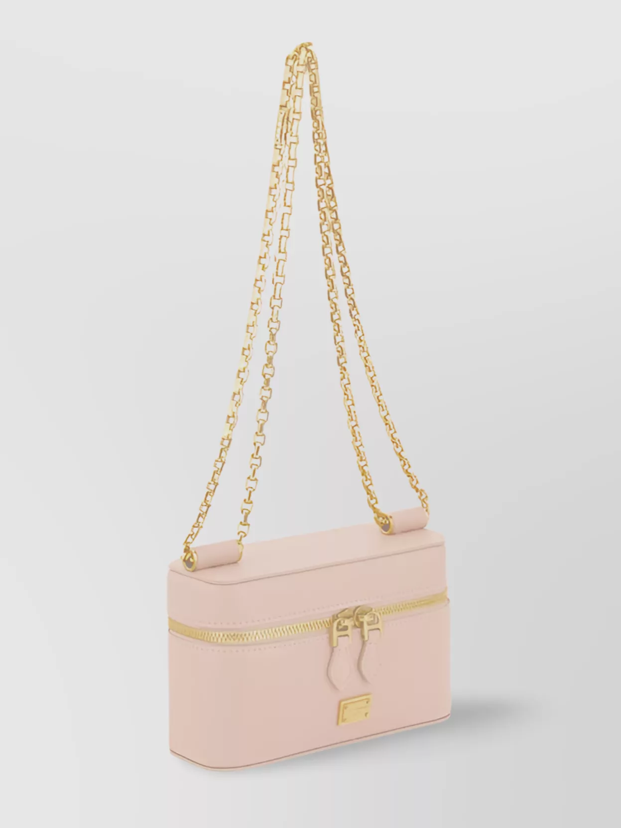 Dolce & Gabbana Sicily Leather Chain Strap Shoulder Bag