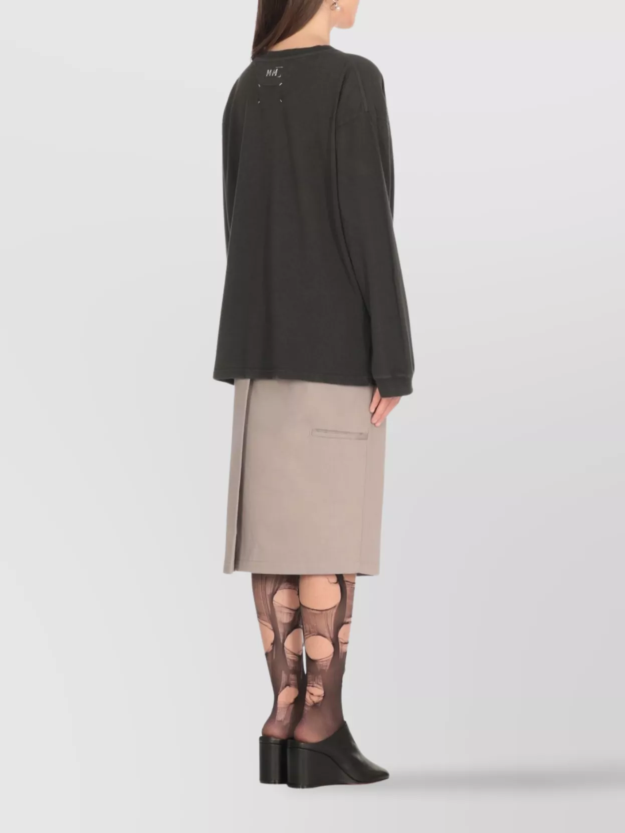 Maison Margiela Crew Neck T-Shirt Ribbed Cuffs