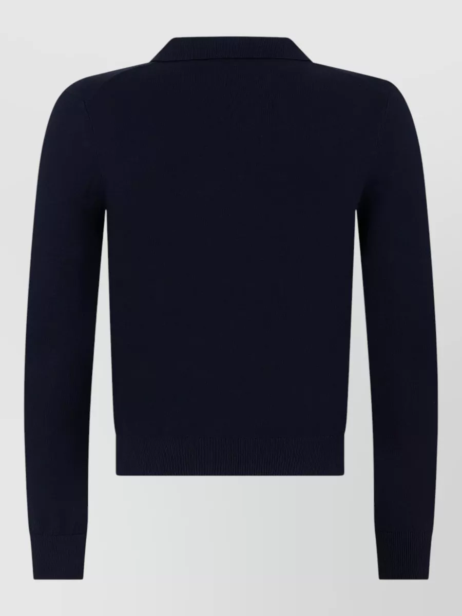 Weekend Max Mara Short V-Neck Long-Sleeve Top