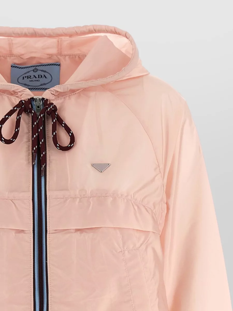 Prada Feather Cropped Parka Coat