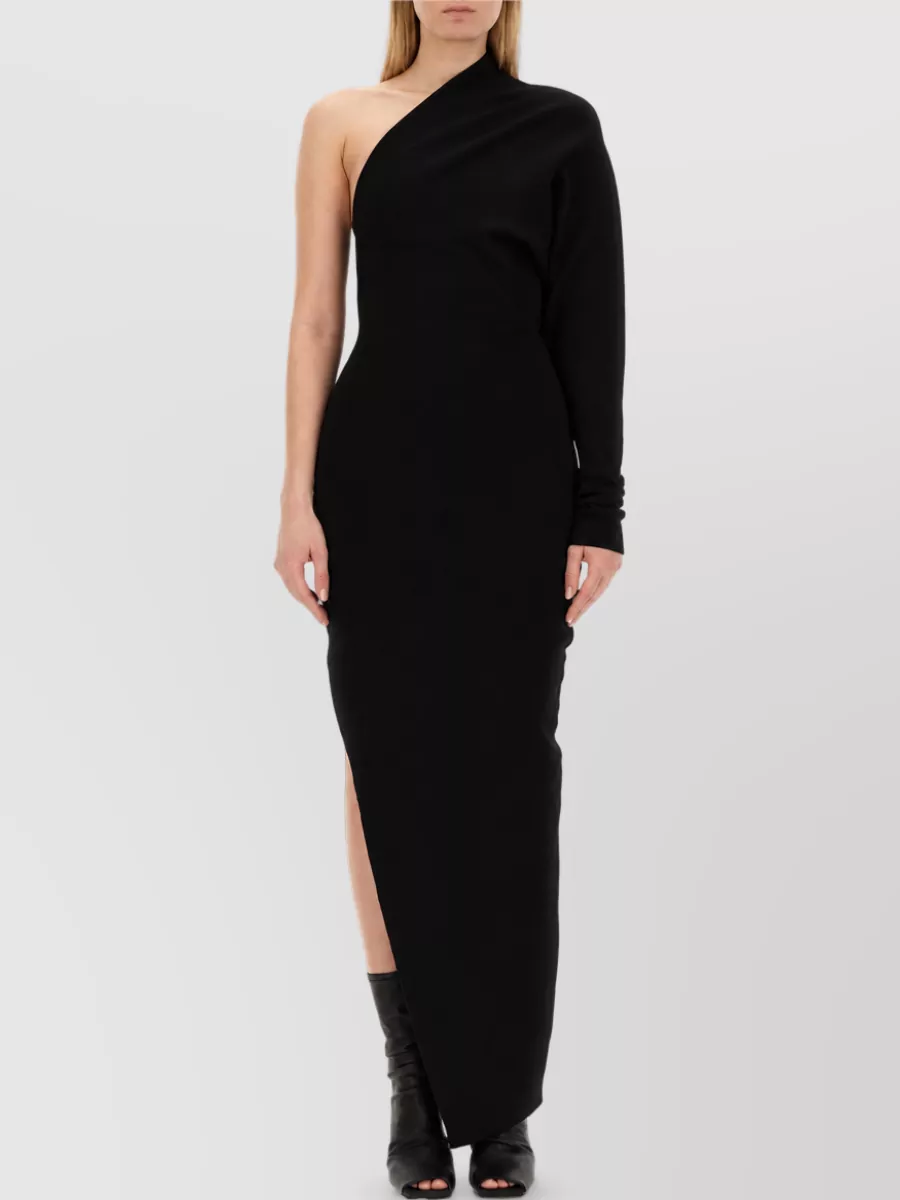 Rick Owens One-Shoulder Maxi Dress