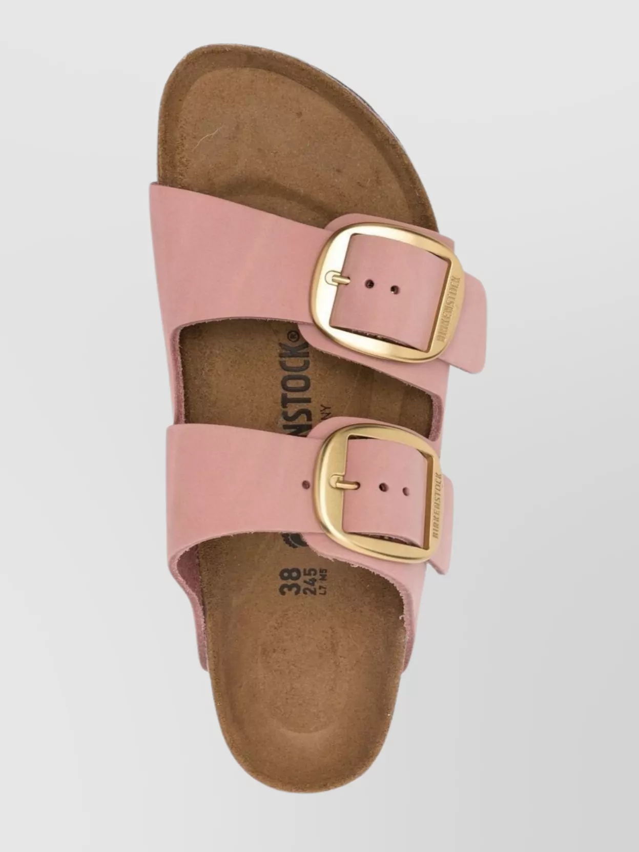 BIRKENSTOCK LEATHER SLIPPER WITH CORK AND RUBBER