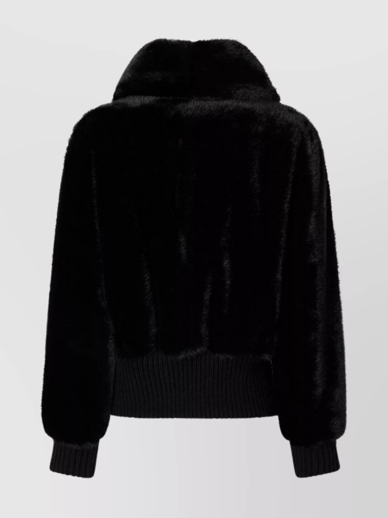 Pinko High Collar Long Sleeve Ribbed Cuff Jacket