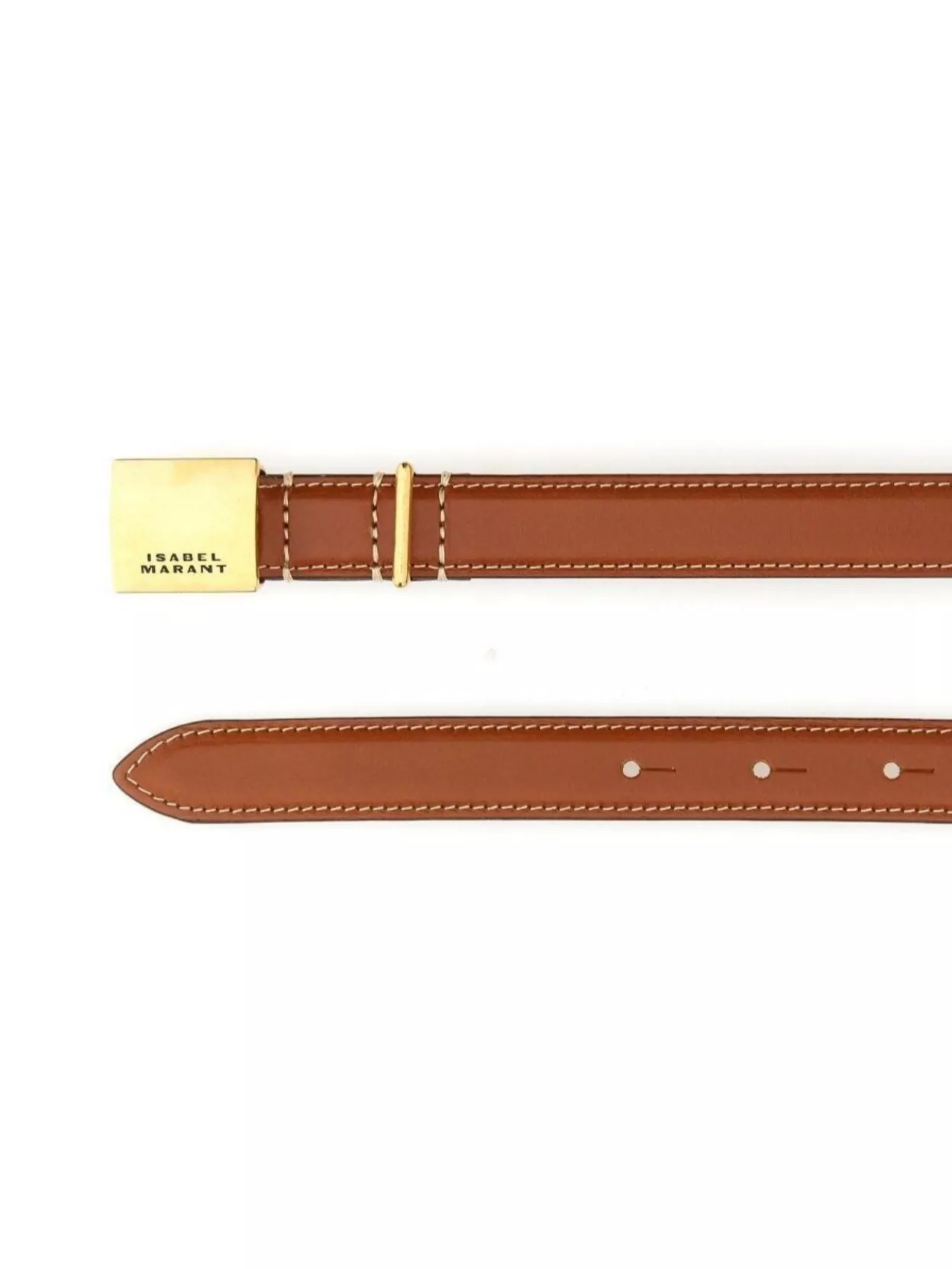 Isabel Marant Adjustable Gold-tone Stitched Detailing Belt