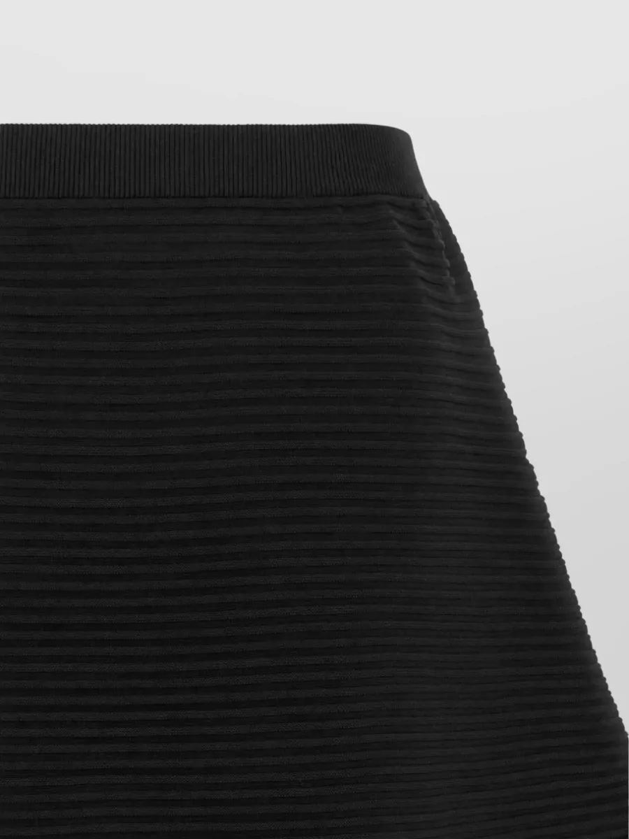 Pleats Please Issey Miyake Pleated Ribbed Maxi Skirt