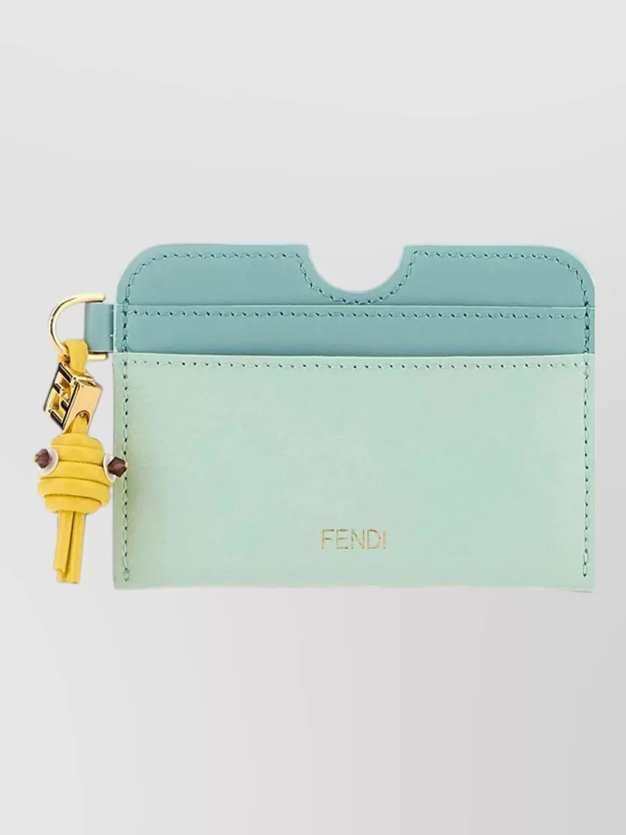 Fendi leather card holder