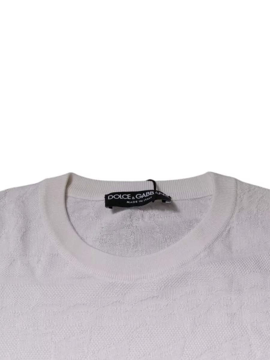 Dolce&Gabbana Silk Crew Neck T-Shirt