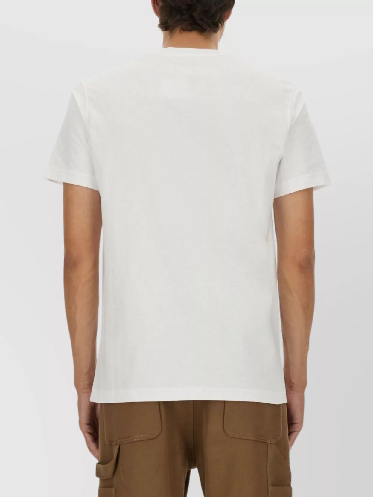 Moschino Crew Neck Graphic Print Short Sleeves T-shirt In Brown
