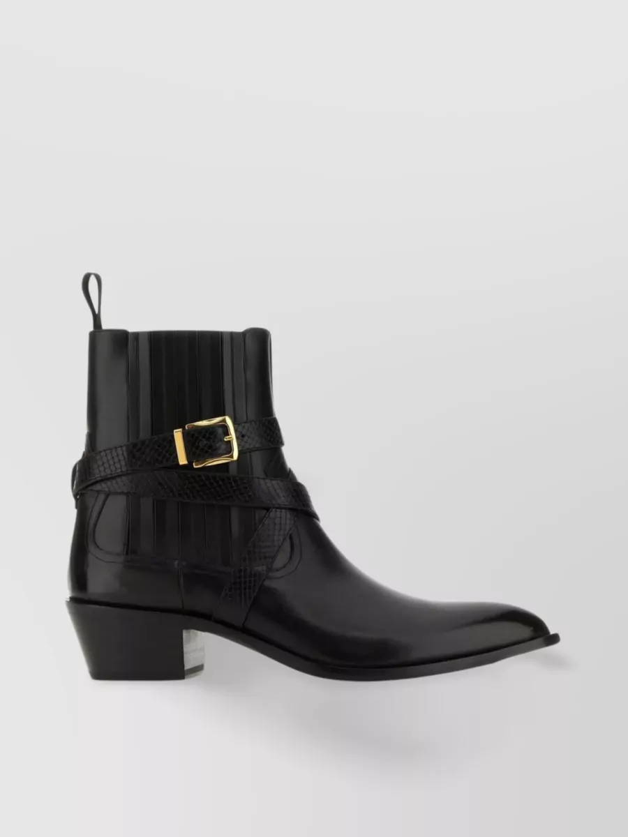 Shop Bally Refined Varen Ankle Boots With Pointed Toe In Black