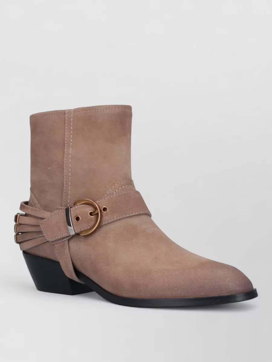 Pinko leather ankle boots