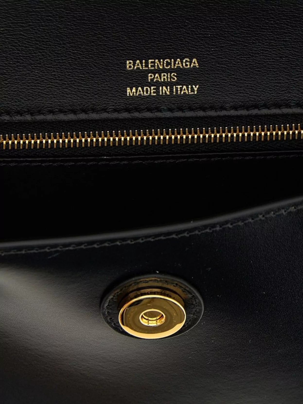 Balenciaga Hourglass Small Leather Shoulder Bag