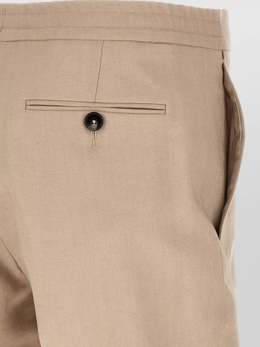 Zegna Linen Straight-Leg Tailored Shorts