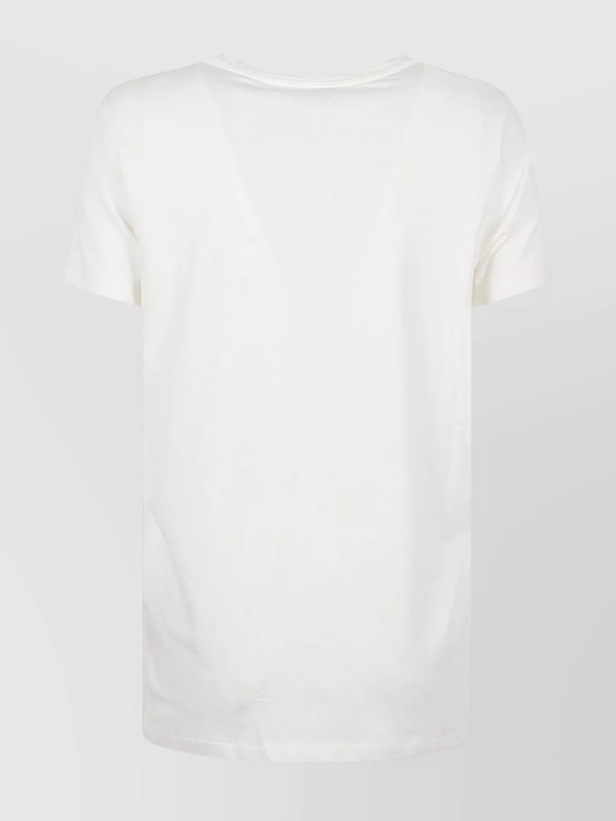 Shop Emporio Armani Crew Neck Plain Design Short Sleeves Top
