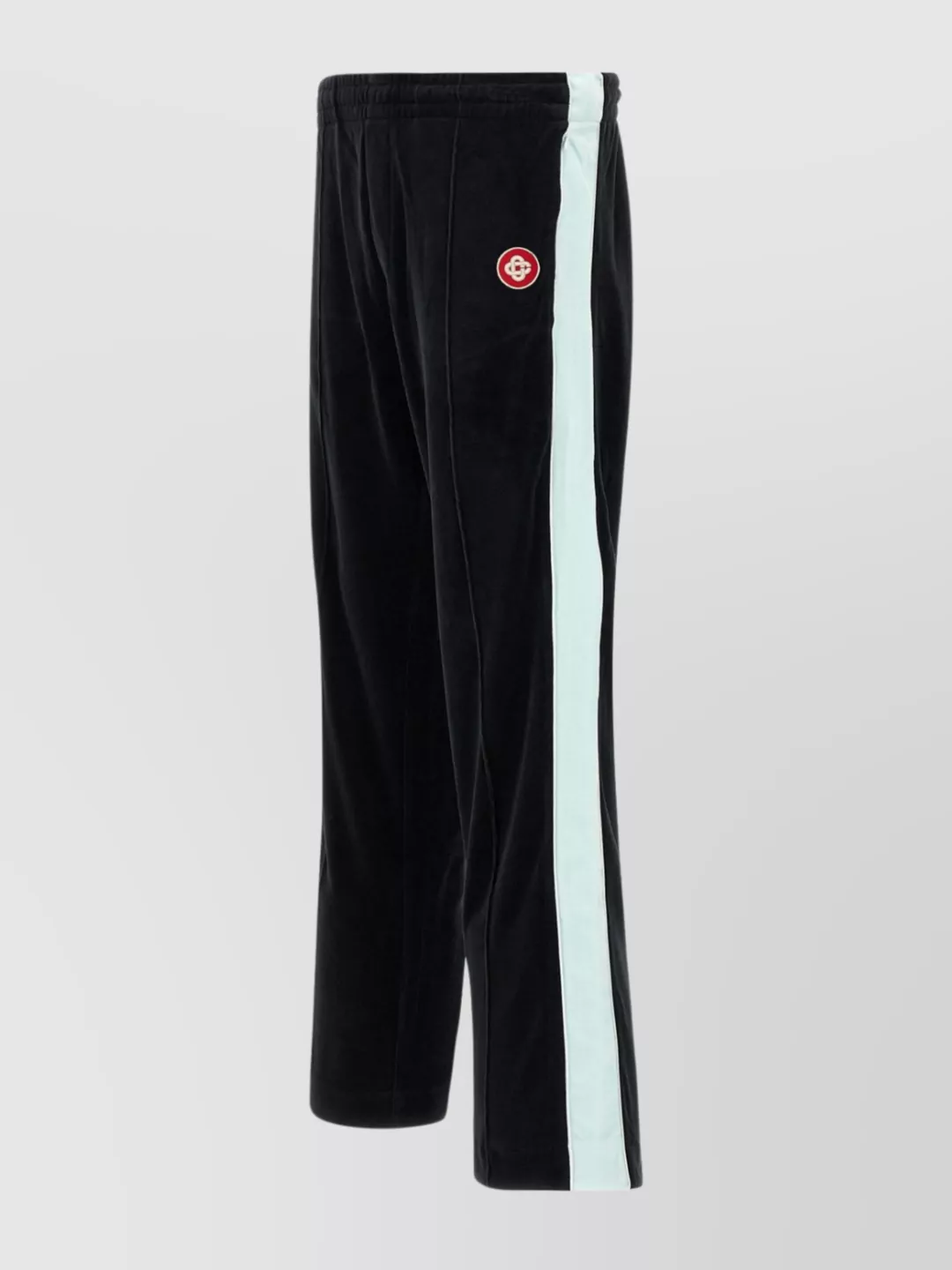 Casablanca Soft Fabric Trousers Featuring Side Stripe In Black