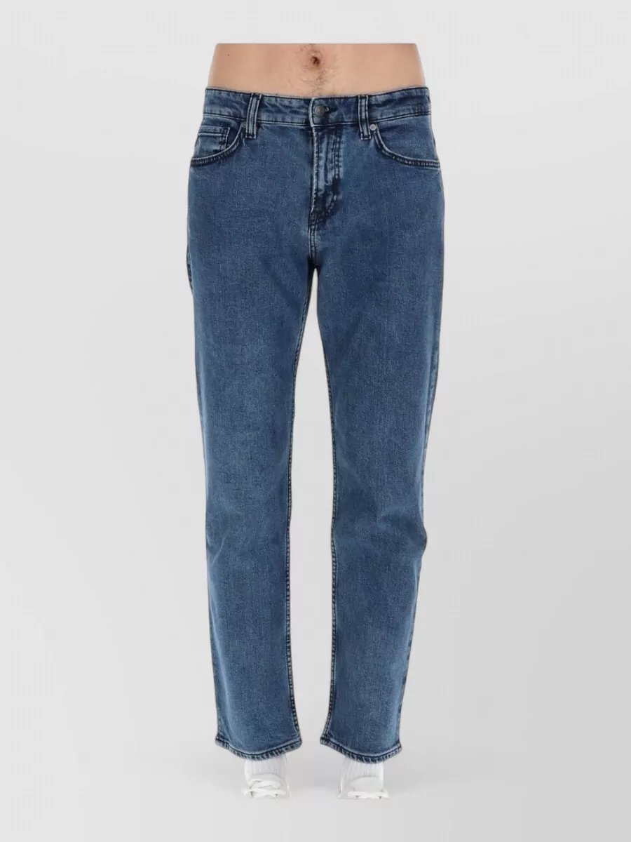 Boss denim straight-leg jeans