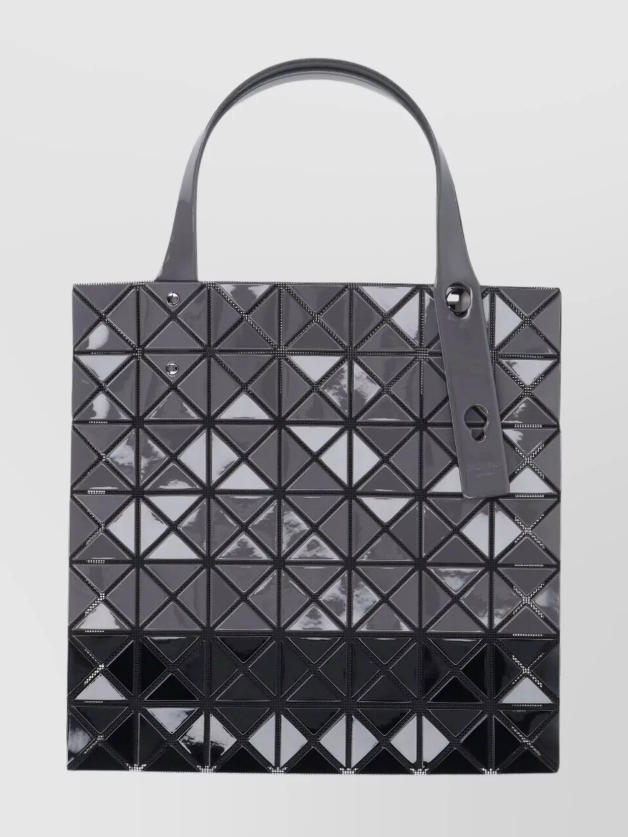 Bao Bao Issey Miyake Geometric Tote Bag Glossy Finish In Black