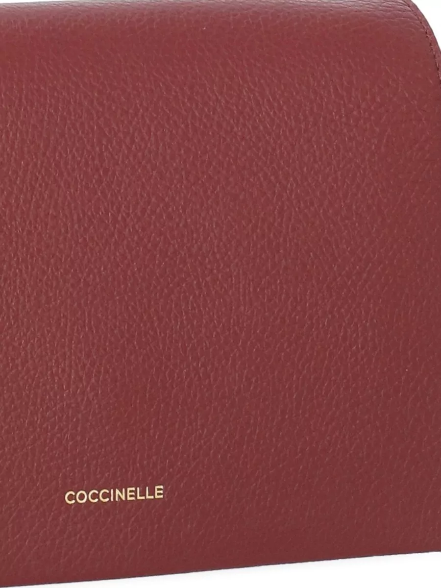 Coccinelle Pebbled Leather Shoulder Bag Single Strap