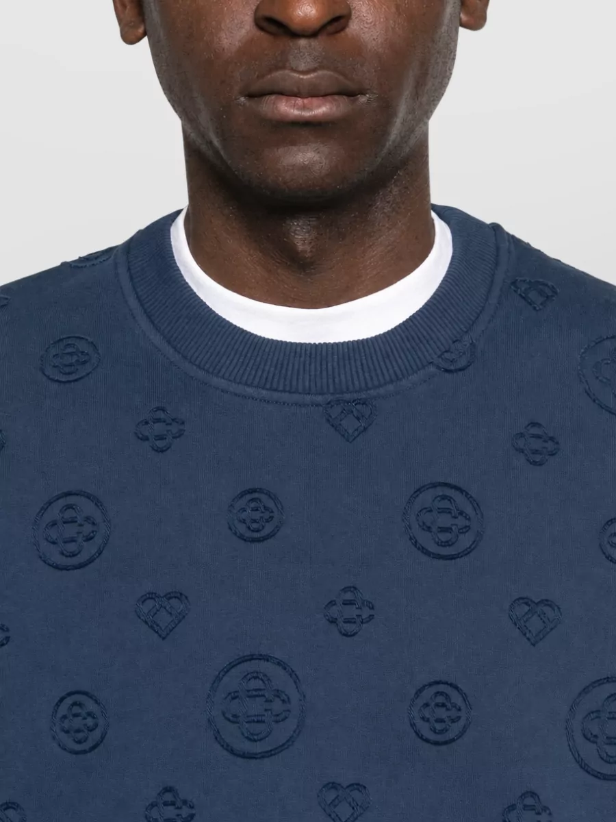 Casablanca Cotton Printed Crewneck Sweatshirt