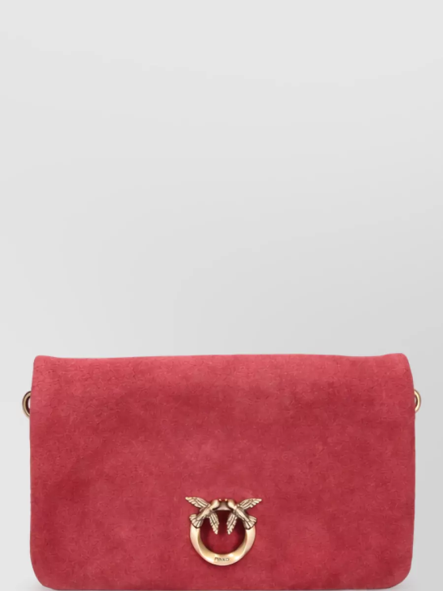 Pinko Love Bag Clutch Bag In Red