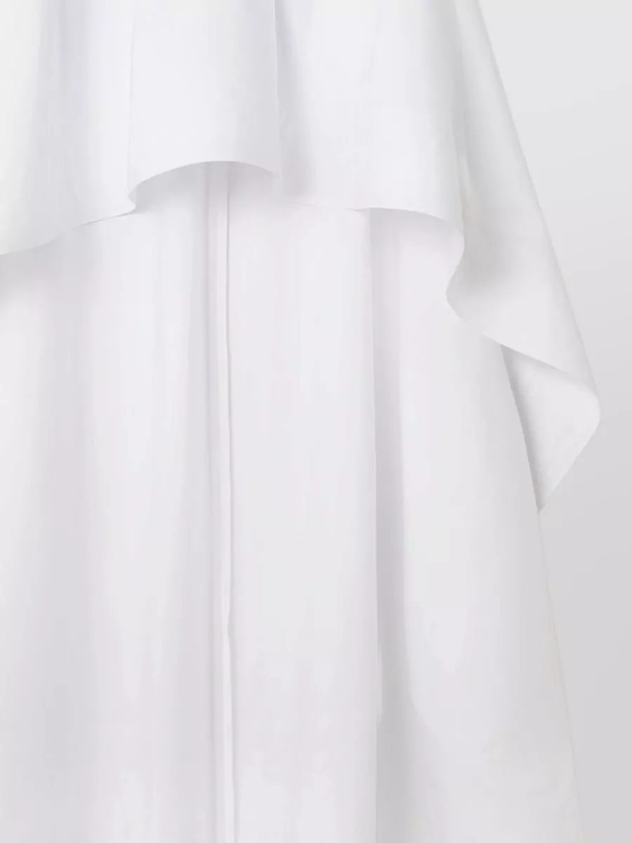Stella Mccartney Cotton Asymmetric Midi Skirt