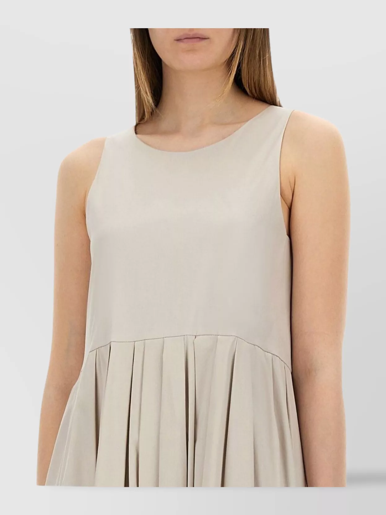 S Max Mara Oversized Midi Dress Pleated Skirt