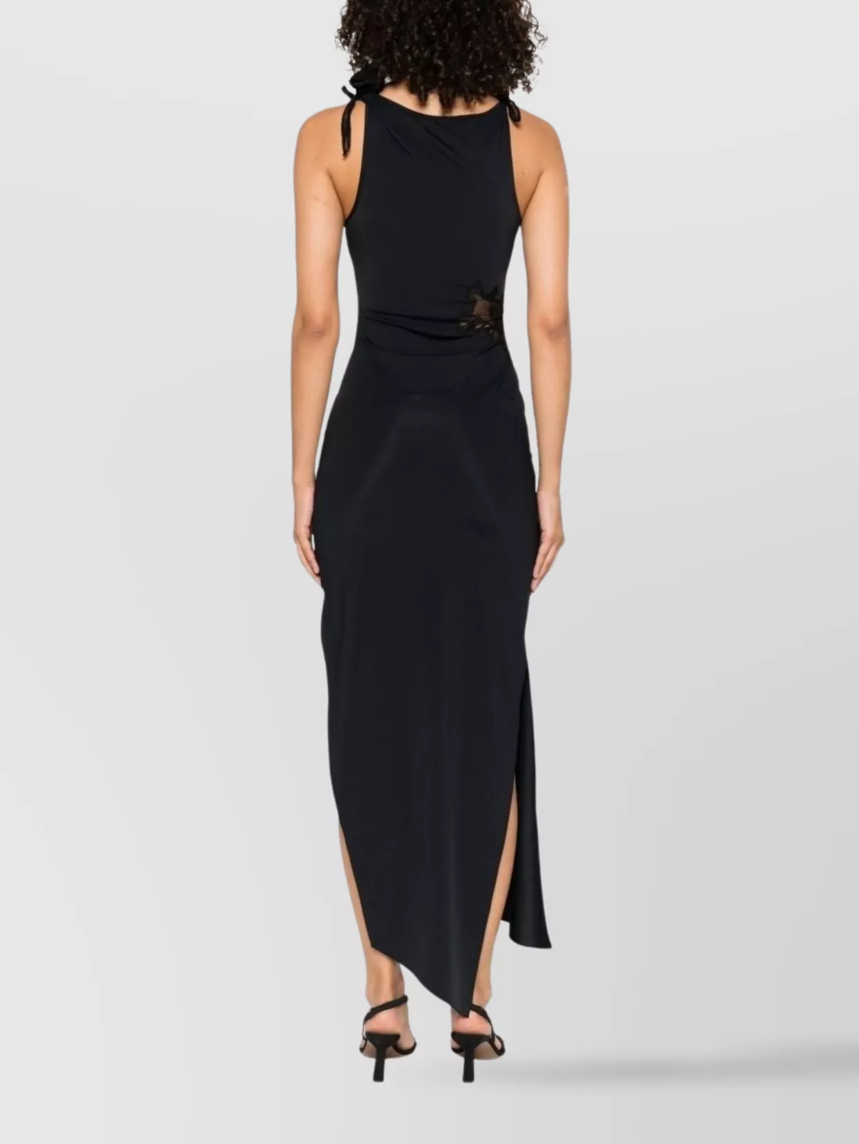 Coperni Knee Length Dress Featuring Floral Appliqué