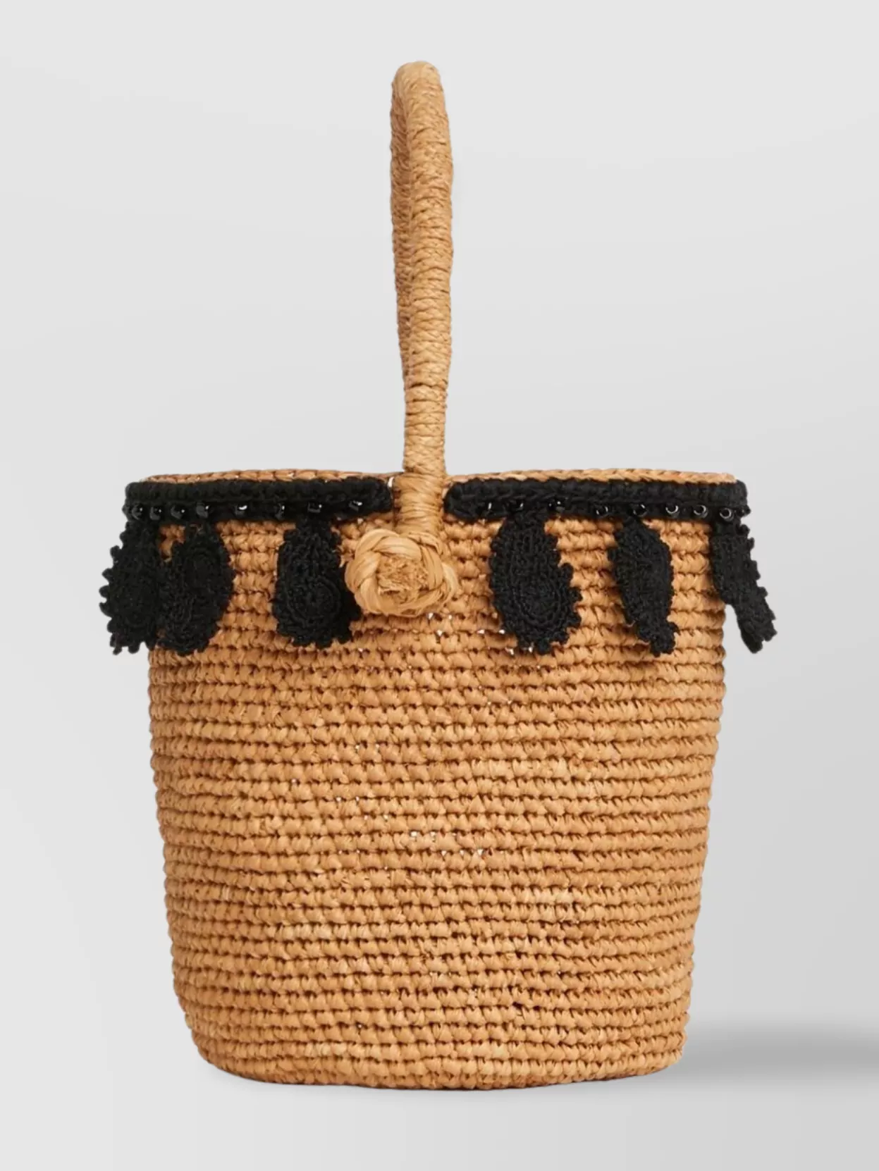 Alanui Woven Paisley Motif Raffia Tote Bag