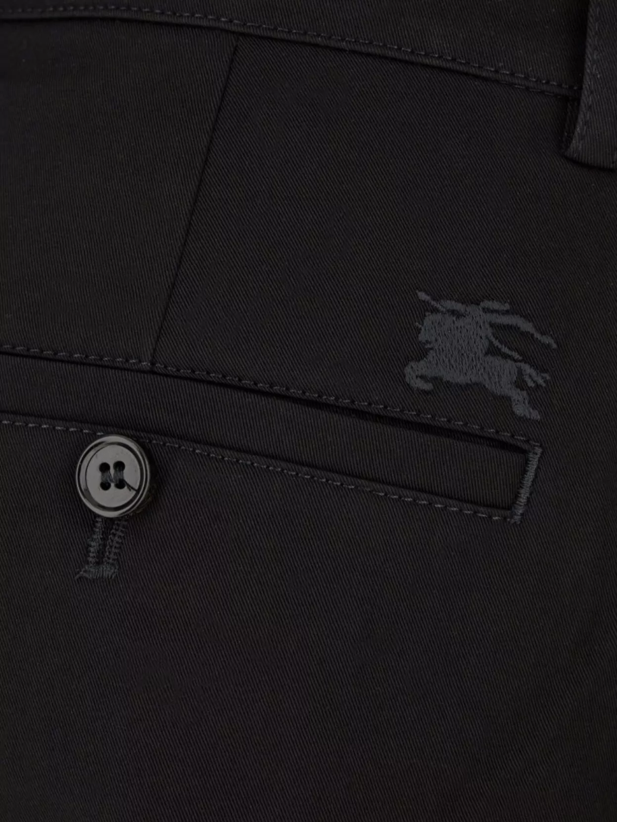 Burberry Trousers With Back Pocket And Front Crease