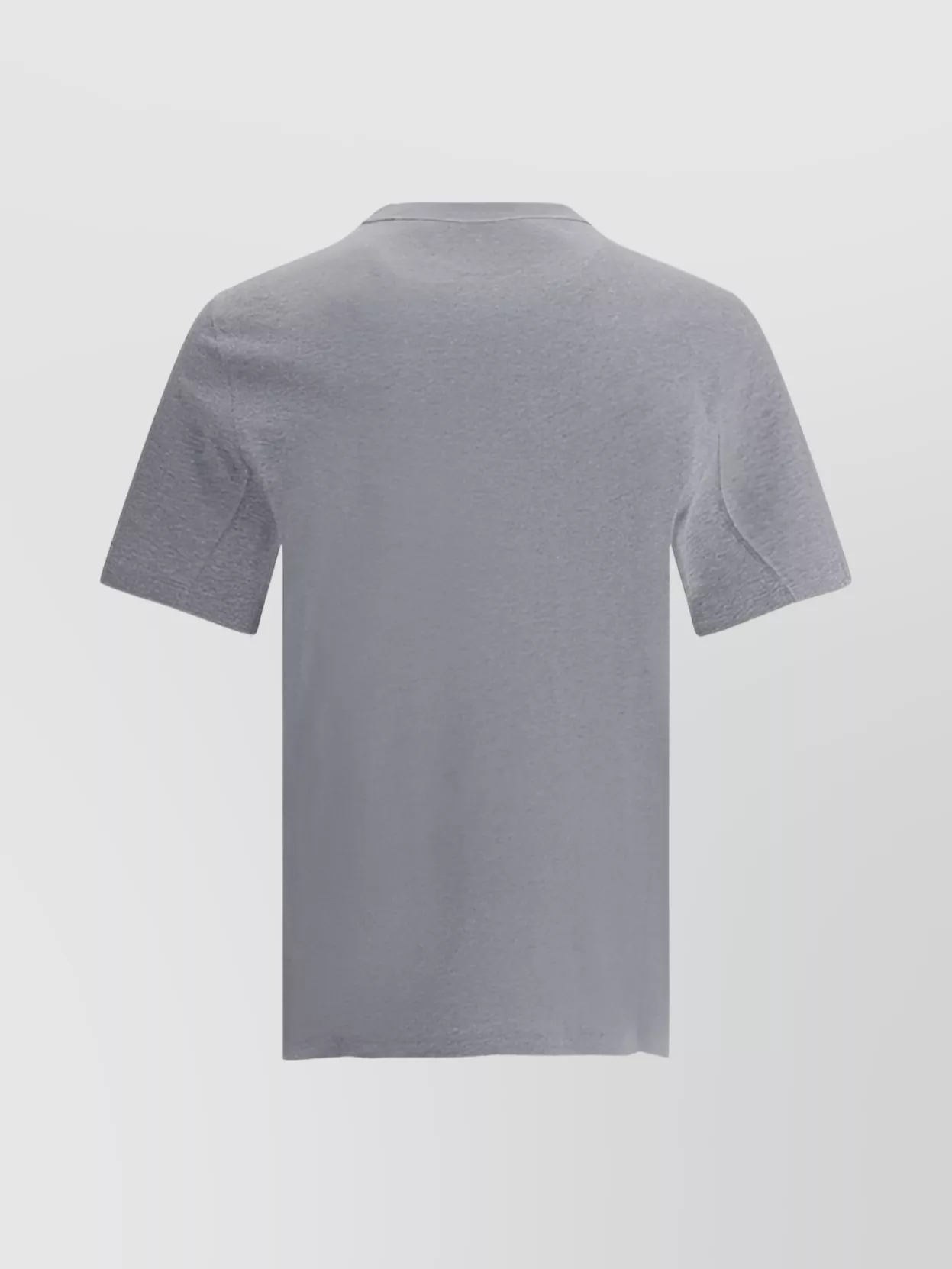 Brunello Cucinelli Clean Monochrome T-shirt Double Layer In Gray