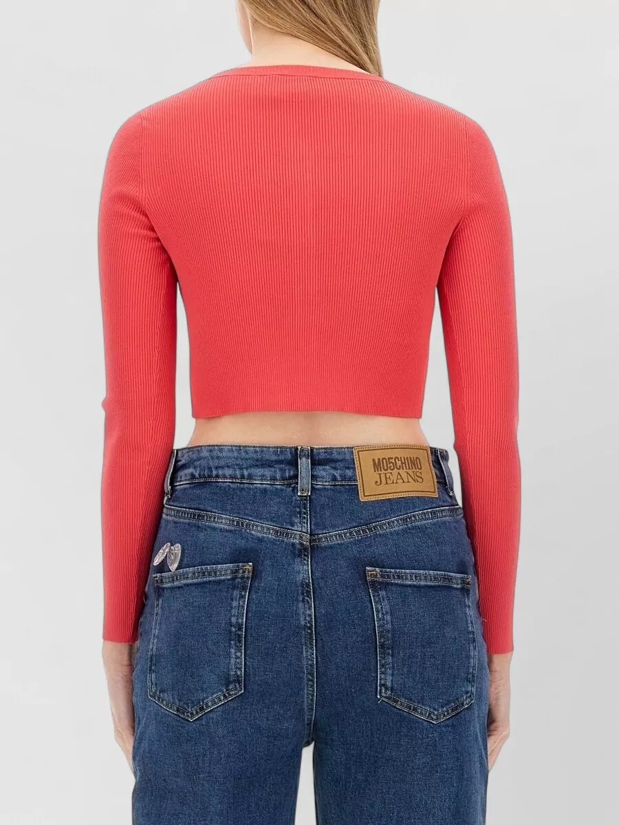 Moschino Slim-Fit Cropped Cardigan