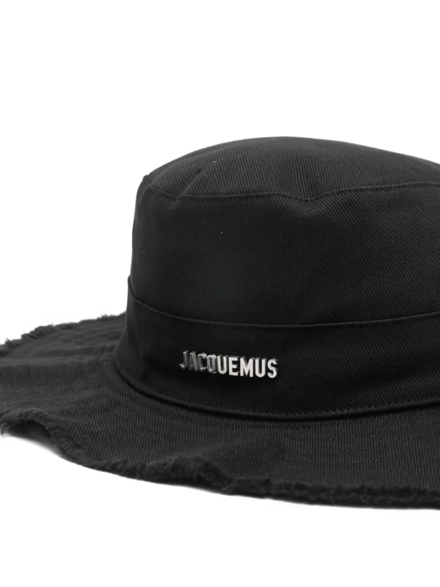 Jacquemus Artichaut Flat Crown Hat Frayed Brim