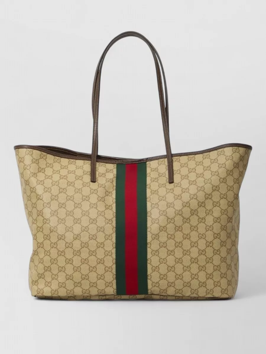 Gucci large gg fabric tote bag