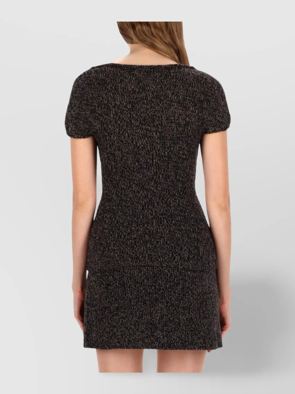 Our Legacy Cap Sleeve Fitted Waist Short Top In Black