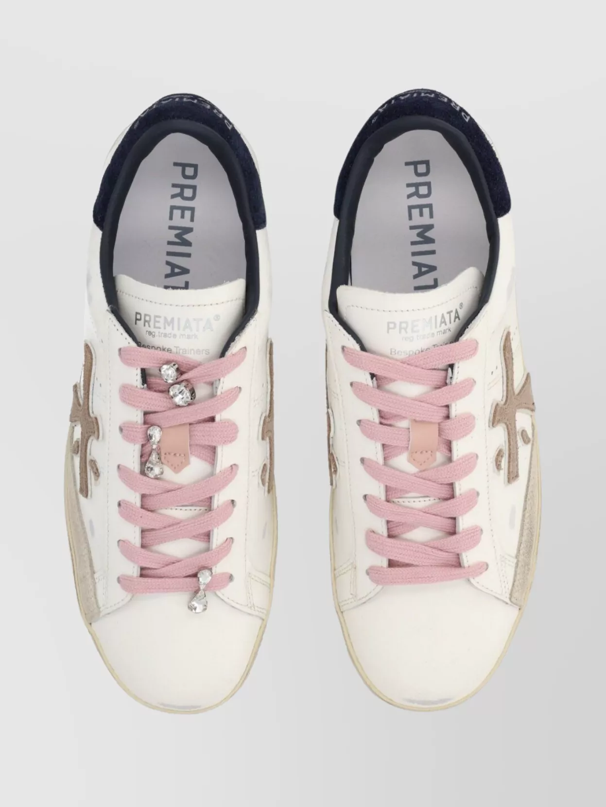 Premiata Sneakers Featuring Contrast Heel Tab And Laces