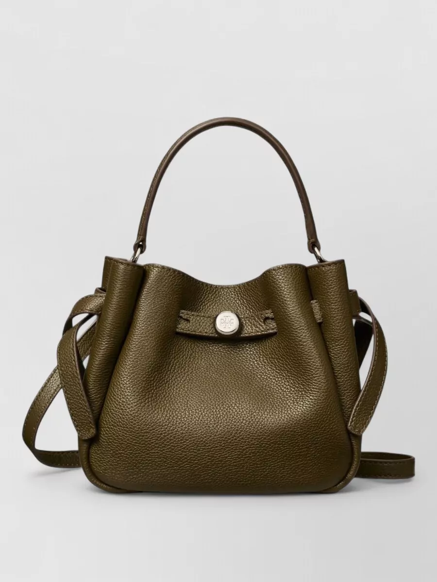 Tory Burch Romy Mini Leather Bucket Bag