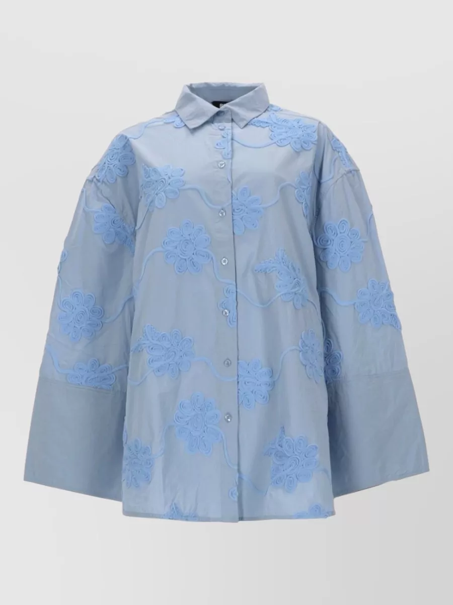 Rotate floral-print oversized mini dress