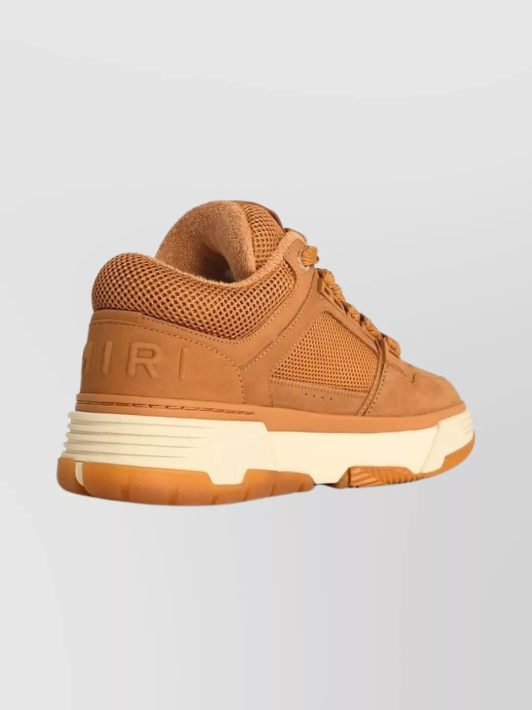 Amiri Leather Blend Sneakers Featuring Mesh Panels