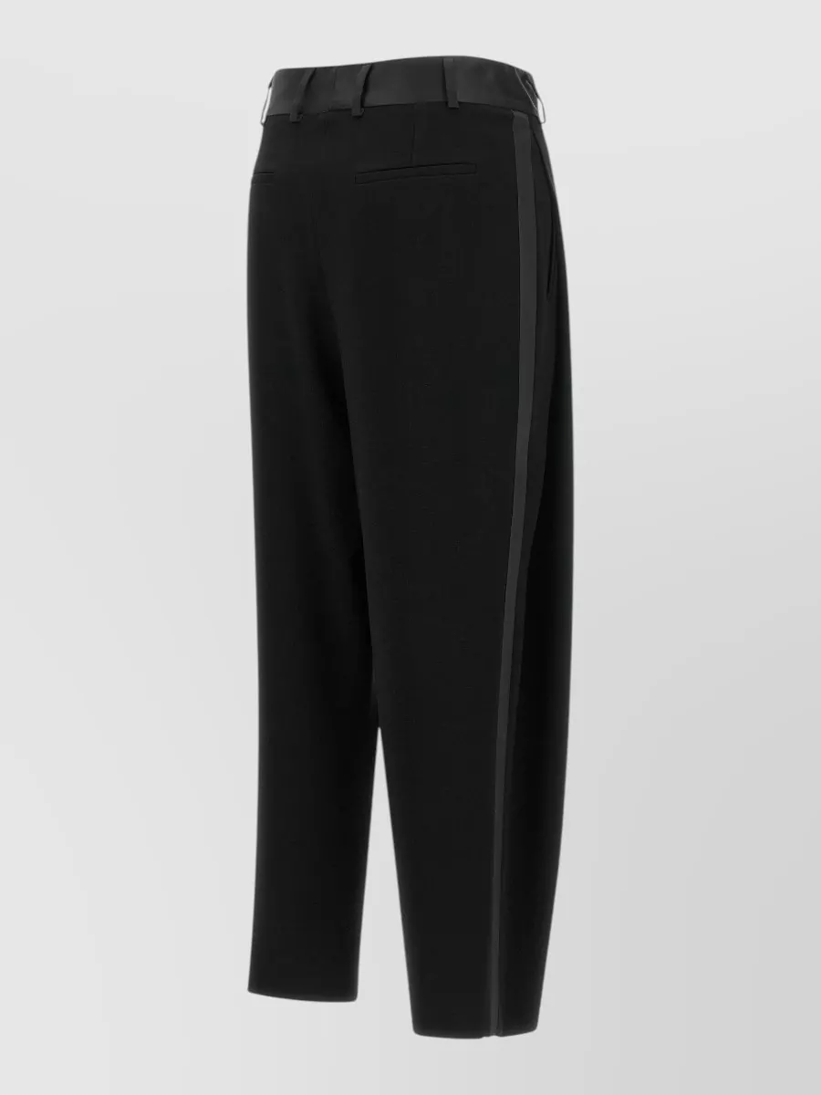 Alberto Biani asymmetric cropped tailored trousers