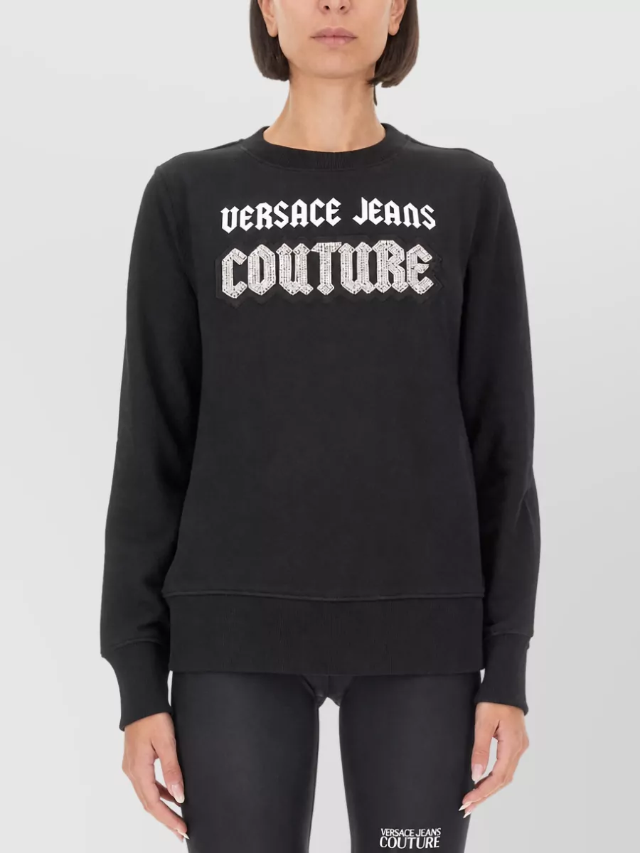 Versace Jeans Couture Cotton Logo Sweatshirt