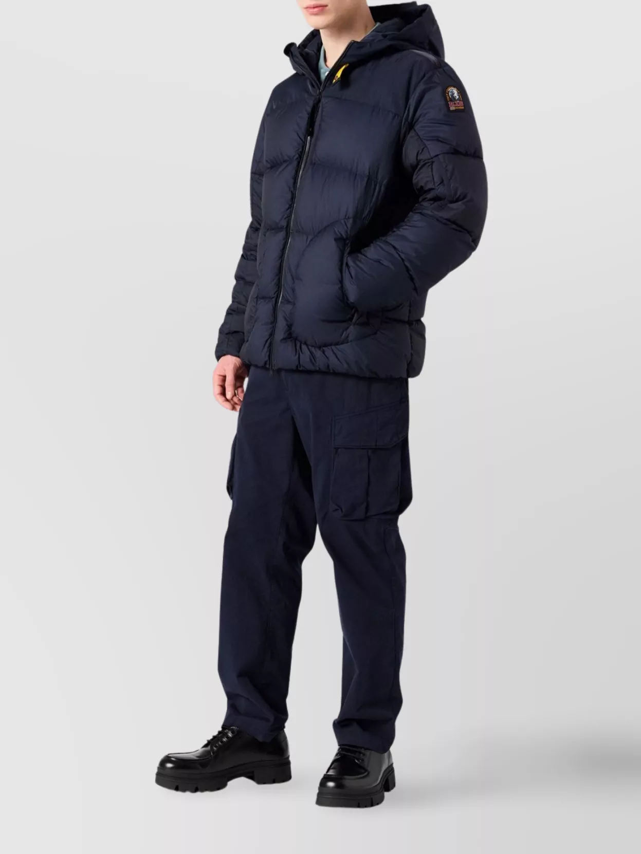 Parajumpers Padded Hooded Down Jacket With Zip Pockets