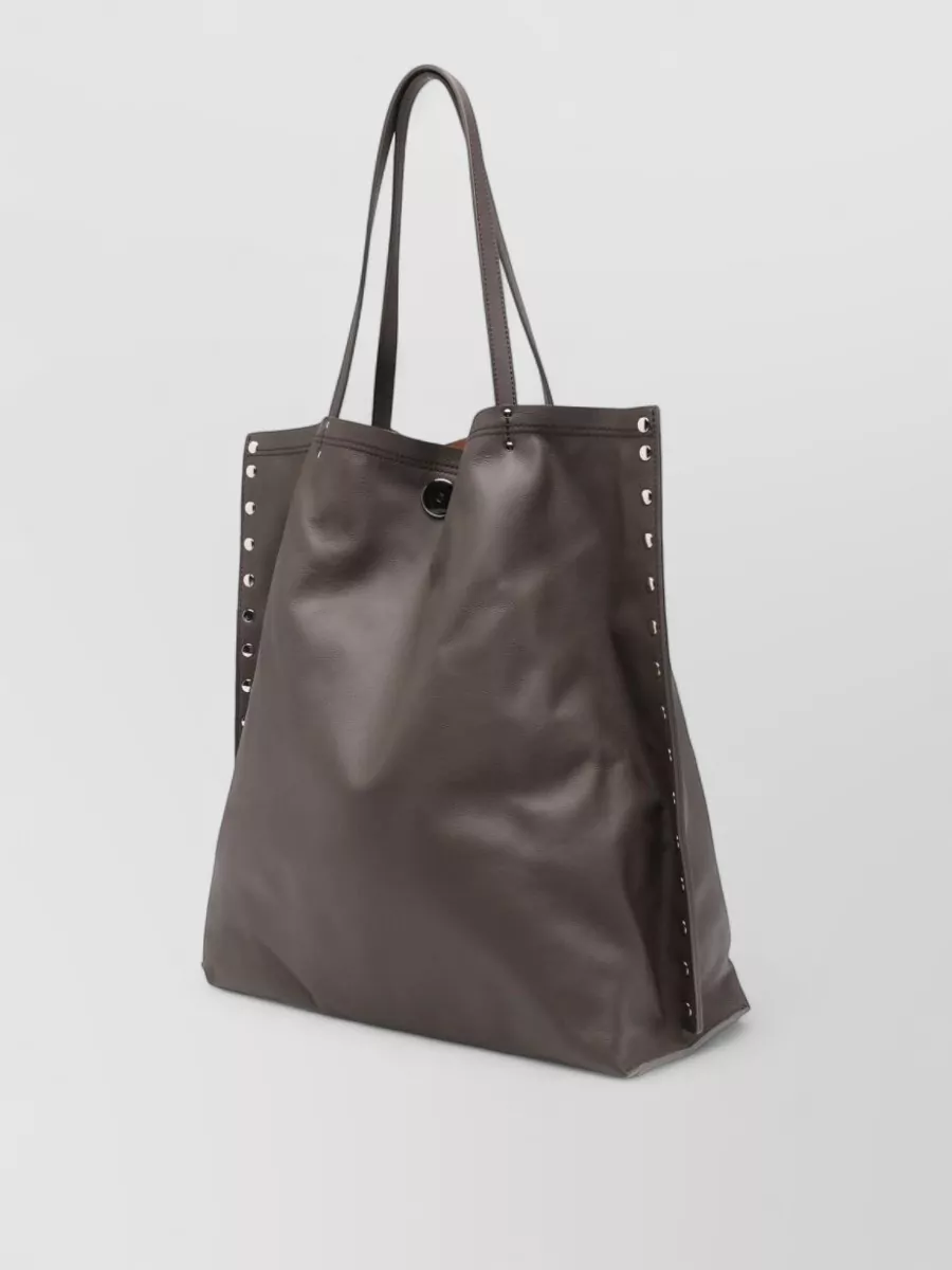 Zanellato Leather Studded Tote Bag