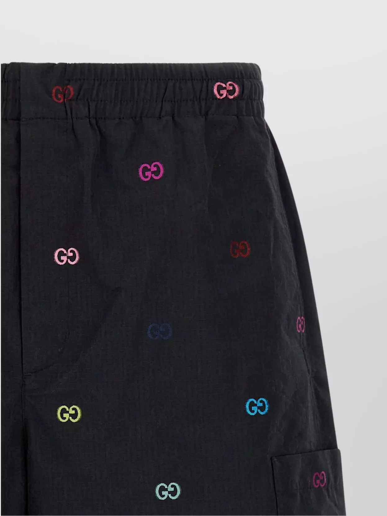 Gucci Bermuda Shorts With Elastic Waistband And Pockets