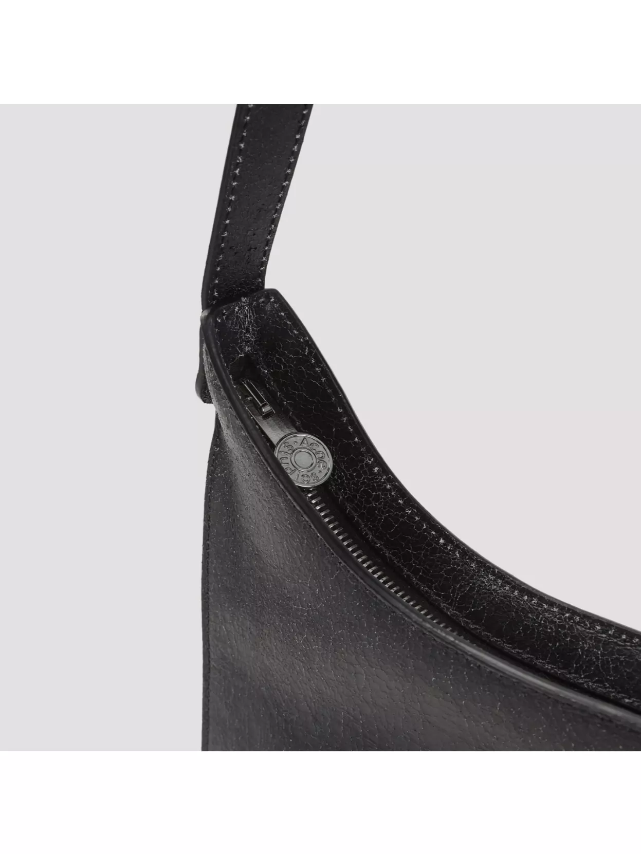 Acne Studios Cracked Leather Shoulder Bag