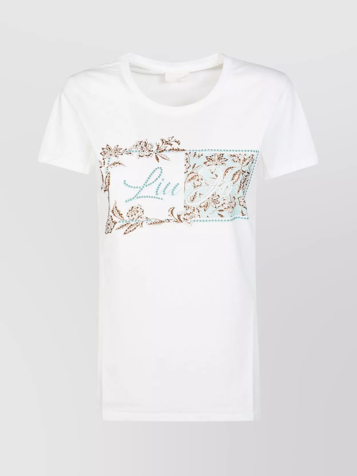 Shop Liu •jo Printed Crew Neck T-shirt