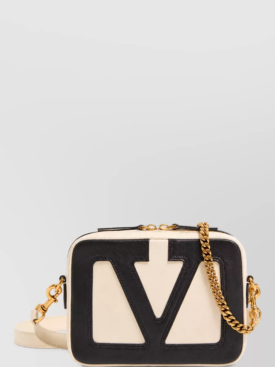 Valentino Garavani viva superstar leather clutch bag
